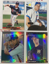 Lot of 4 Parallels W/ Jay Payton 1995 Bowman's Best Refractor, Tapani 1st Day