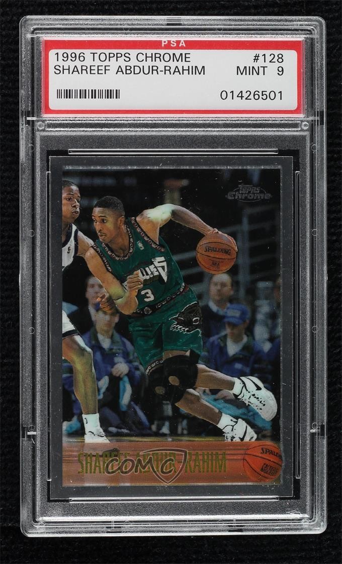 1996-97 Topps Chrome Shareef Abdur-Rahim #128 PSA 9 MINT h8b