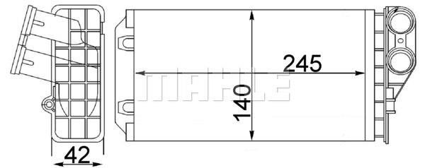 Mahle WäRmetauscher, Innenraumheizung AH 82 000S-image