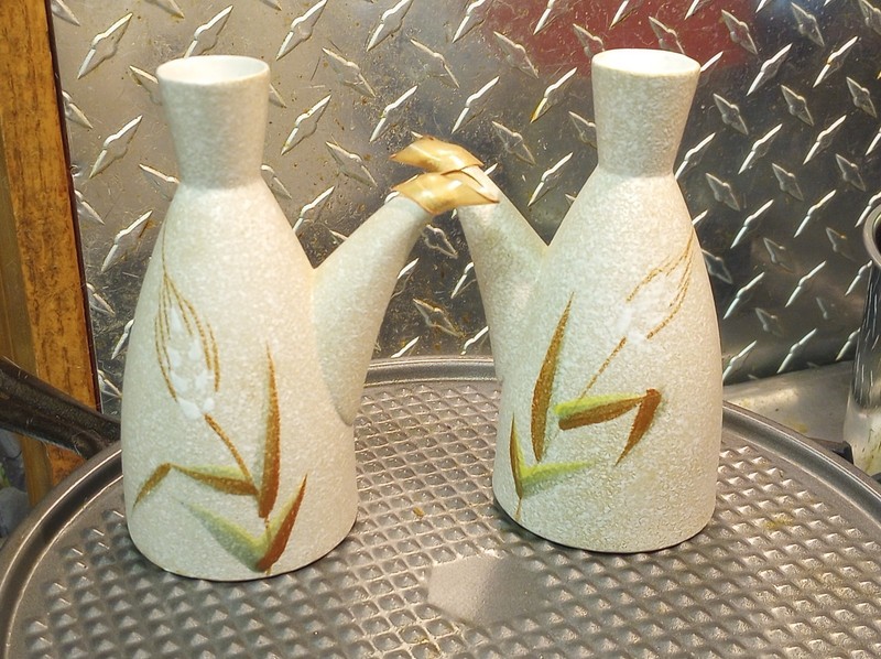 UCAGCO Wild Rice Vintage Oil & Vinegar dispensers cruet Japan