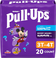 Pull-Ups Boys' Potty Training Pants, Size 3T-4T Training Underwear 32-40 Lbs ,