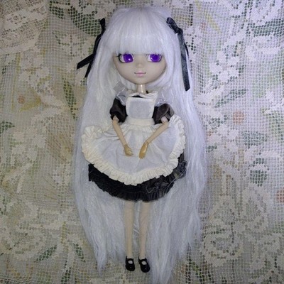 Pullip Doll White Hair Purple Eyes Fashion Doll Movable Joints