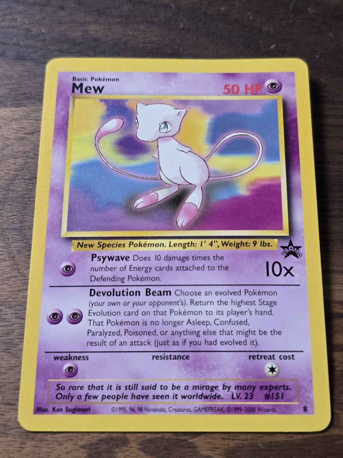 Mew 1999 Pokemon Wizards Black Star Promos #8