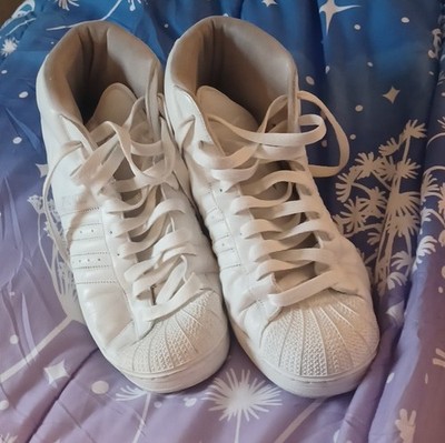 adidas Pro Model high-top version of the iconic shell-toe Superstar men's us 13