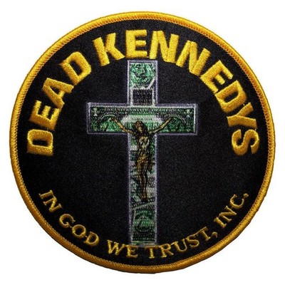Dead Kennedys Patch Rund · In God We Trust · Band Aufnäher · Offizieller Merch