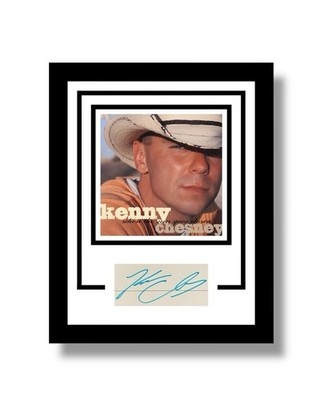 Kenny Chesney Signed Custom When The Sun Goes Down Framed 11x14 Display JSA COA