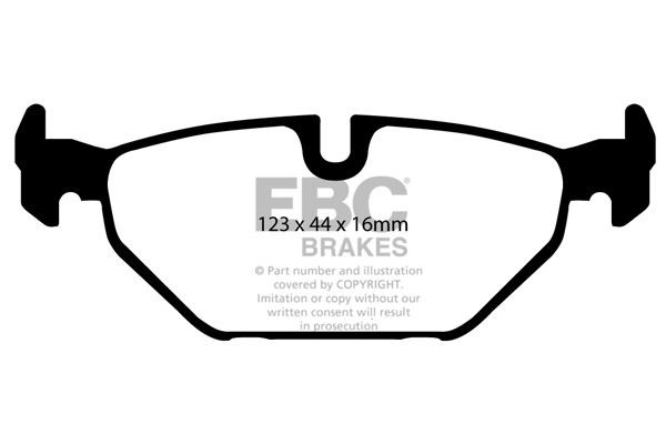 EBC DP31405C BRAKE PAD SET DISC BRAKE Rear