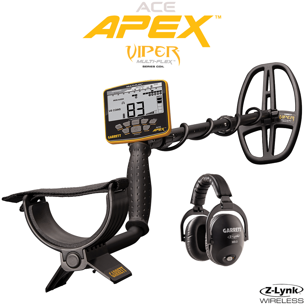 Garrett Ace APEX with 6"" x 11"" Viper & MS3
