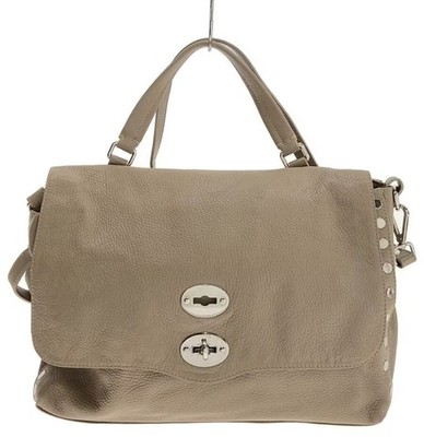 Zanellato 2-Wege Beuteltasche Beige Leder Damen Schulter Handtasche