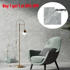 40x Self Adhesive Floor Tile Vinyl Flooring Plank Marble Tiles Bathroom Kitchen