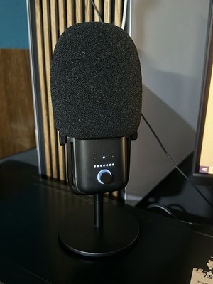 Condenser Microphone Black - Mute Switch Mountable Elgato Wave 3
