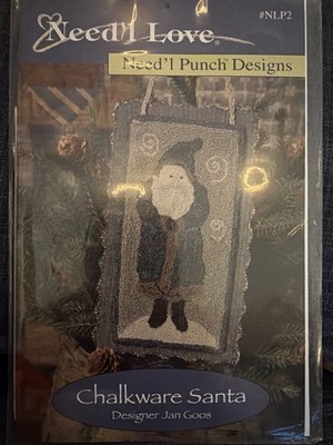 Needl Love NLP2 Chalkware Santa Punch Needle Kit Jan Goos