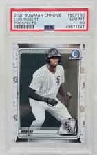 2020 Bowman Chrome LUIS ROBERT Prospects Rookie Card PSA 10