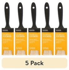 5 pack 2-Inch Flat Brush Lightweight Polyester
