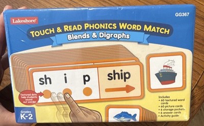 Lakeshore Touch & Read Phonics Word Match Blends & Digraphs K-2 GG367
