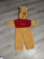 DISNEY STORE Winnie the Pooh Halloween Fuzzy Plush Full Body Child Costume 2-4yr
