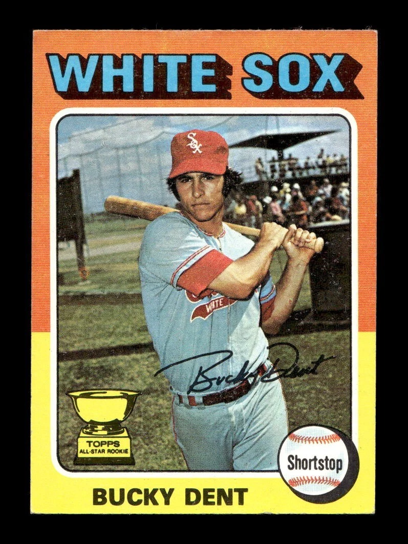1975 Topps MINI #299 Bucky Dent White Sox EX+ *5u