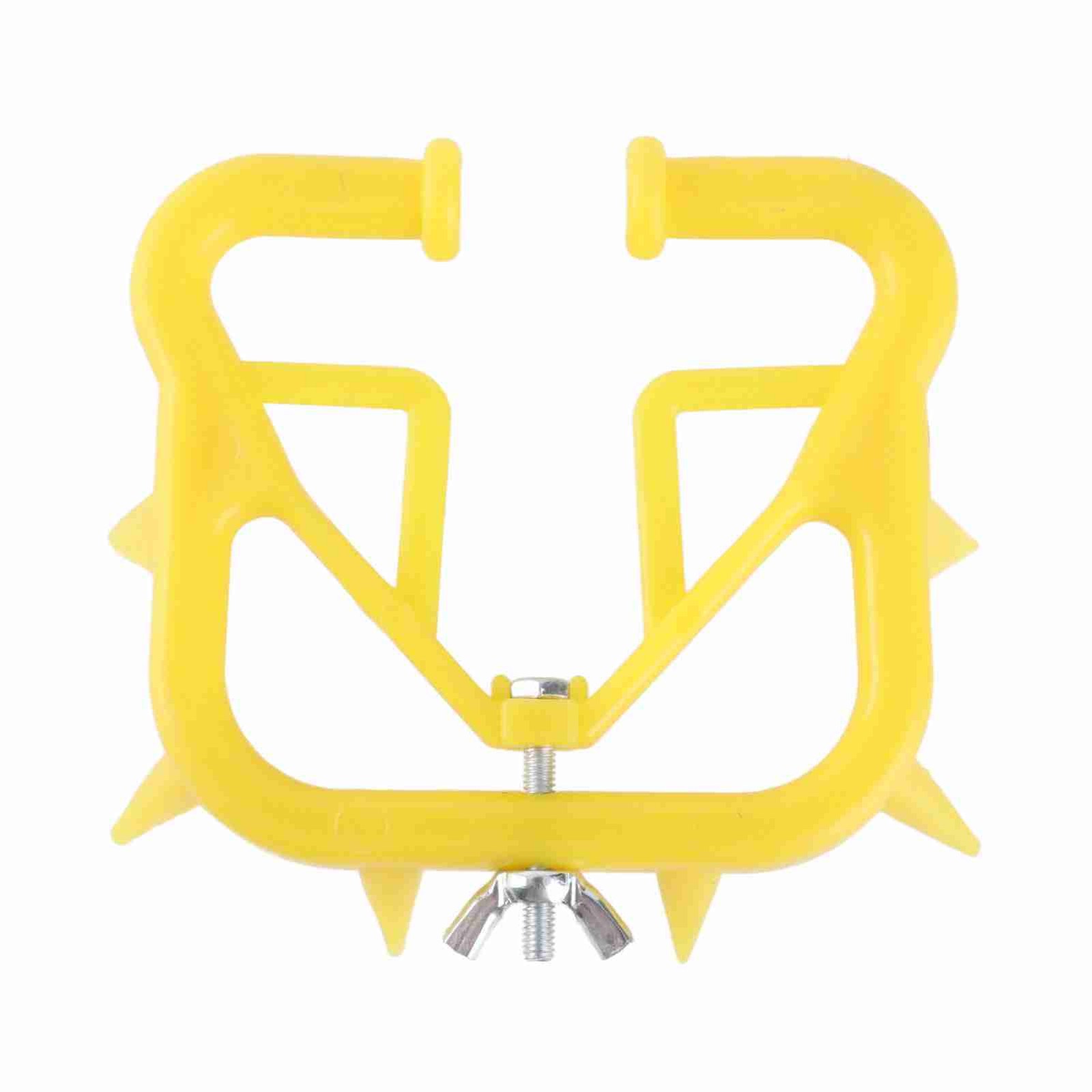 (Yellow)10pcs Cow Nose Thorn Thick Plastic Prevent Milk Sucking Calf.