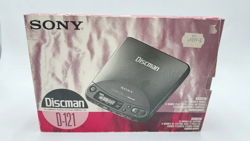 Sony-D-121-Discman - Vintage-CD-Player - getestet - mit-Box - selten - ⚡️VERSAND