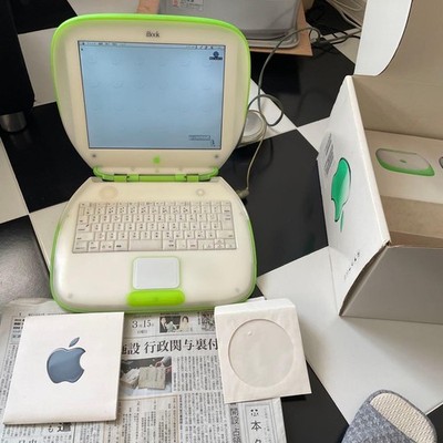Apple iBook G3 Clamshell Key Lime Color Laptop Boxed Working Mac OS 2607TK