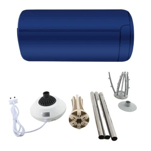 Séchoir rond à linge compact chaud rapide Air Cabinet de séchage UK bleu