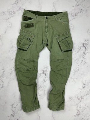 G-Star Raw Rovic 3D Tapered Cargo Pants Men's Green Sz 34/32 Duties Paid (USA) 