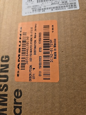 #ad DC92 01729P Samsung Washer Control Board $120.00