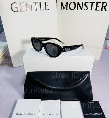 GentleMonster BENVEN 01 Sunglasses Black Frame Black Lenses | eBay