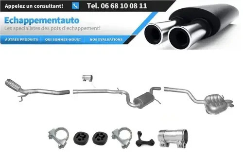 Échappement Skoda Octavia 2.0 TDI 2004 2005 2006 2007 2008 2009 2010 Combi