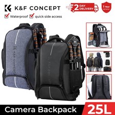 K&F CONCEPT DSLR Camera Backpack Large Bags Travel Rucksack for Canon Nikon Sony