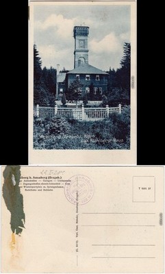 Postcard Annaberg-Buchholz the Pöhlberg House 1928