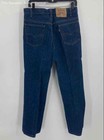 Levi's Mens Blue Dark Wash Coin Pocket Denim Straight Jeans Size 33x32 — photo 2