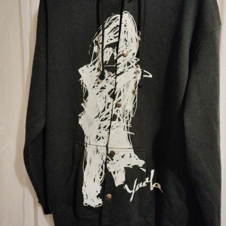 Moletom com capuz forrado de lã YOHJI YAMAMOTO PREÇO FINAL USADO, TAMANHO 3, PRETO - Imagem 4 de 4