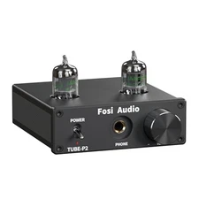 Fosi Audio P2 Headphone Amplifier Compact Vacuum Tube Headphone Amplifier Mini