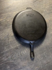Vintage 11¼ Inch Cast Iron Wagner Ware Skillet Griddle Made In USA