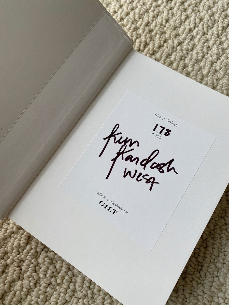 New Kim Kardashian SELFISH Gilt Exclusive Signed Bikini Edition