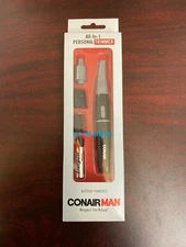 CONAIR MAN All-In-1 Nose Ear Hair BATTERY Stainless Steel Blade Detailer Trimmer
