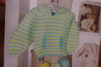 Stylecraft Knitting Pattern 8319 Baby Hoodie 16-26'' Wondersoft Pearl DK 