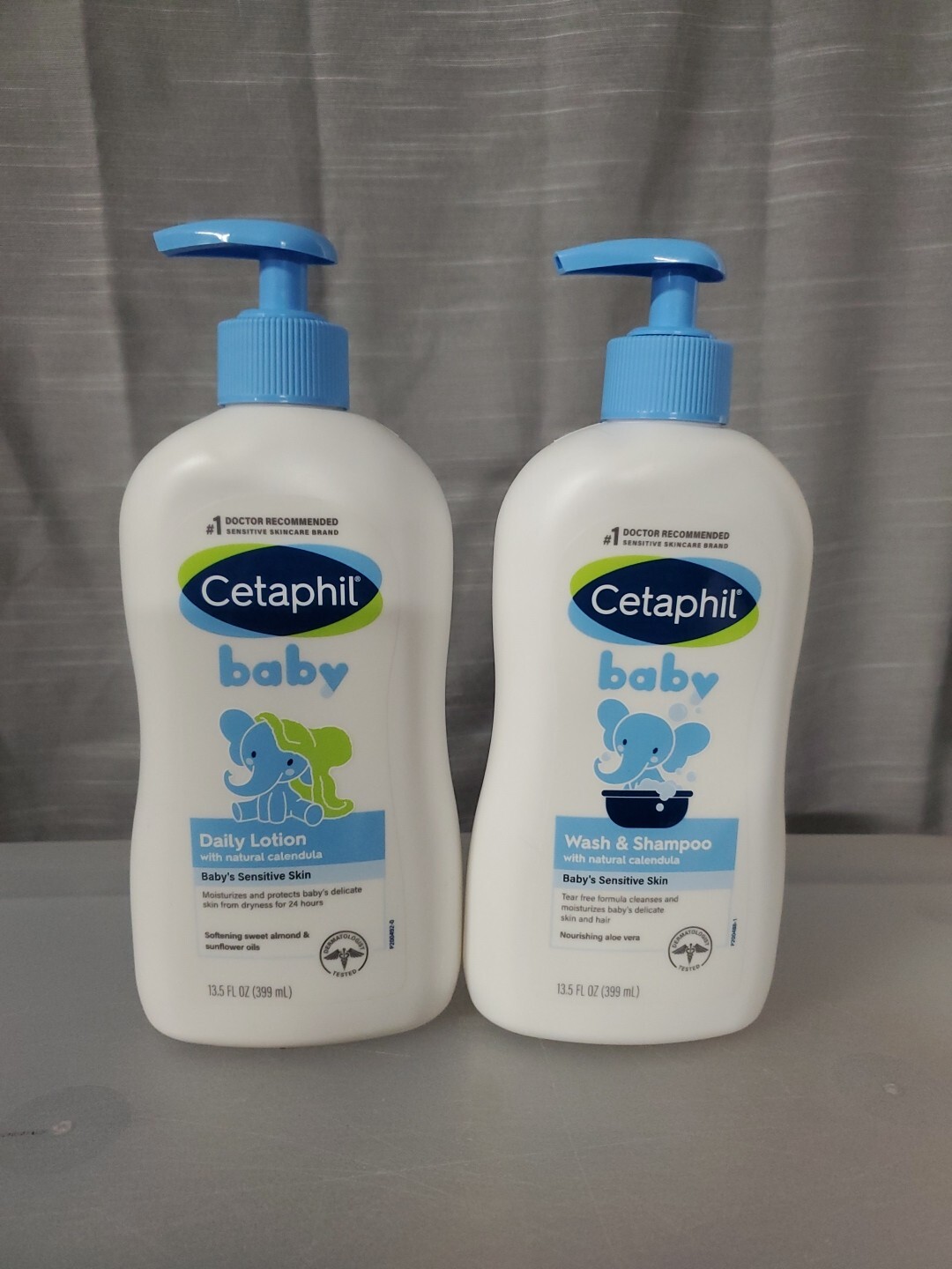 Cetaphil Baby Daily Lotion with Natural Calendula 2-Pack 13.5 fl oz