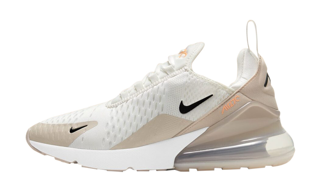 Женские кроссовки Nike Air Max 270 Summit Белый/черный-Песок пустыни (DH3050 100) - 5,5