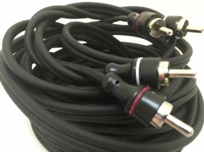 5M RCA Meter sauerstofffrei Autoradio hochwertiges OFC Kabel schwarzes Blei