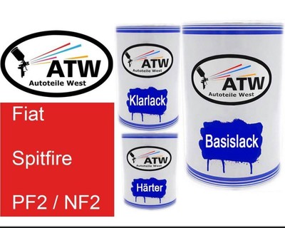 Fiat, Spitfire, PF2 / NF2, 500ml Lackdose + 500ml Klarlack + 250ml Härter - Set