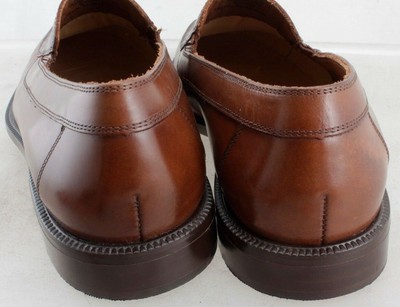 Stafford Brown Leather Croc Print Loafer Casual Dress Shoe US 10.5 UK 9.5 EU 44 5034 Calzoleria Toscana Men main image 3