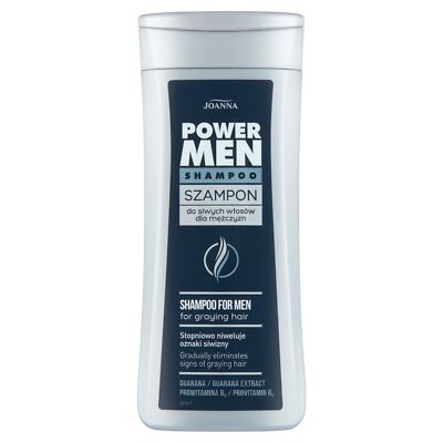 Joanna Power Men Anti-Grau Shampoo Herren 200ml Feuchtigkeitspender