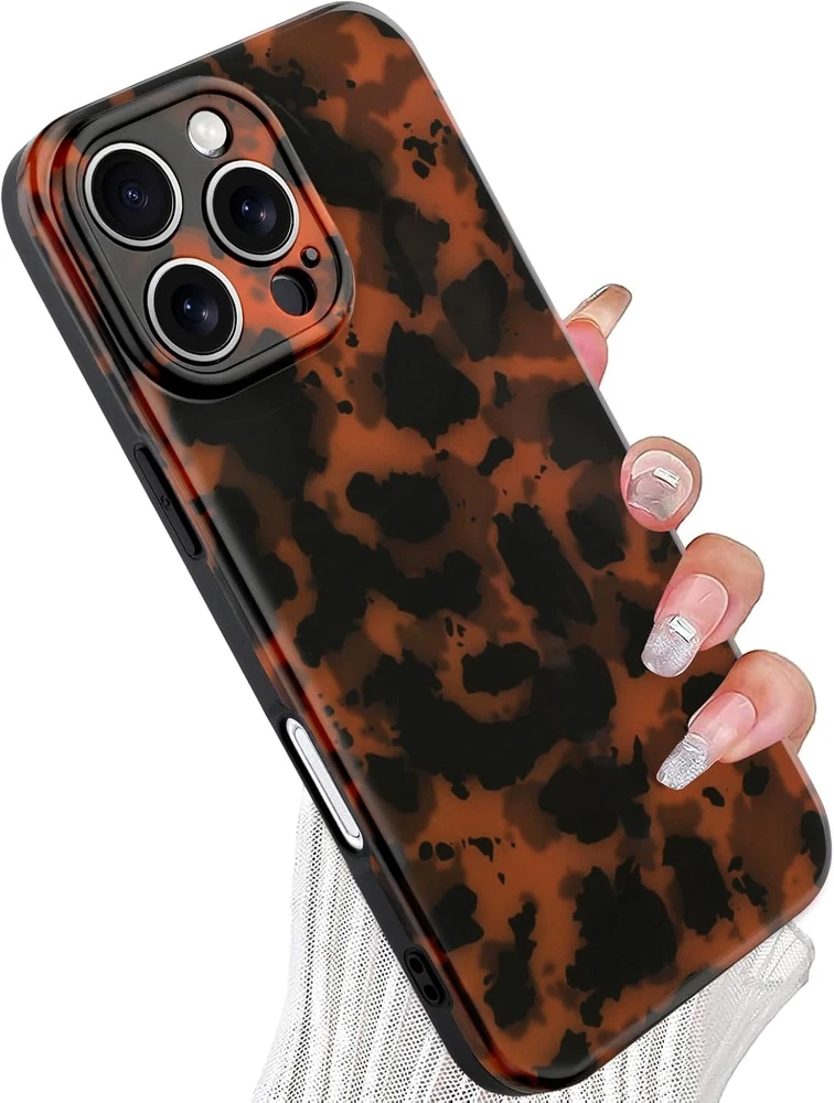 Phone Case for Iphone 16 Pro Max Case Lightweight Tortoiseshell TPU Slim Phone C
