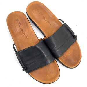 gentle souls black sandals