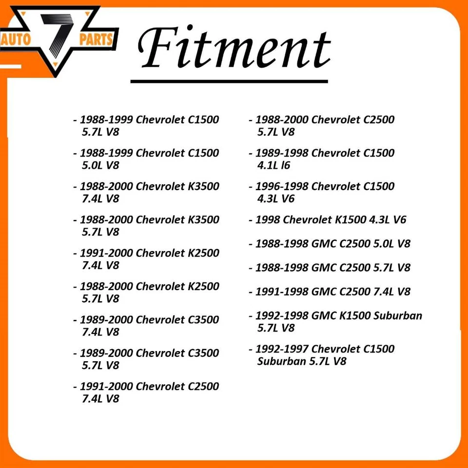 2 передних левых передних правых указателя поворота/парковочных фонаря TYC в сборе для Chevrolet - Изображение 3 из 4
