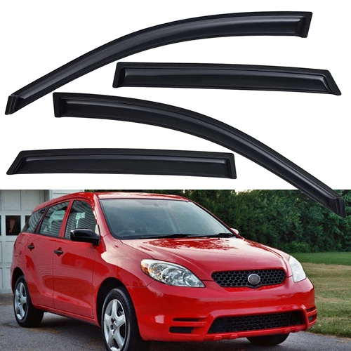 For 2003-2008 Pontiac Vibe Tape-on Rain Guard Window Visor Side Window Deflector