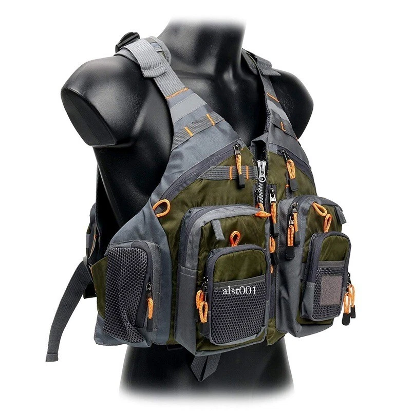 Lightweight Fishing Vest Lifejacket Portable Chest Pack with Floating Material