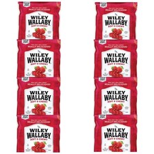 8x Bags Wiley Wallaby Soft & Chewy Classic Red Gourmet Licorice 4oz Fat Free!